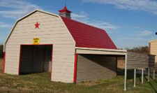 Gambrel barn with cupola
