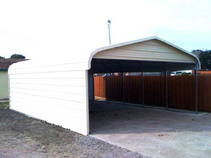 2-car metal carport residential