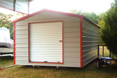 Portable metal shed