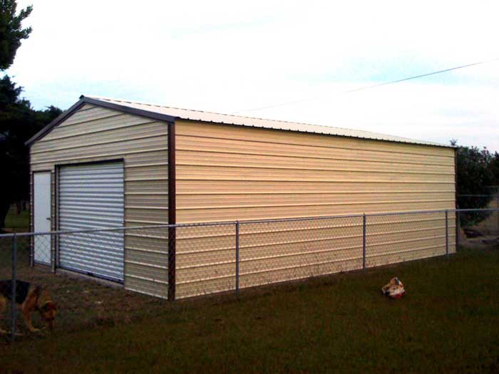Metal Building with Porch