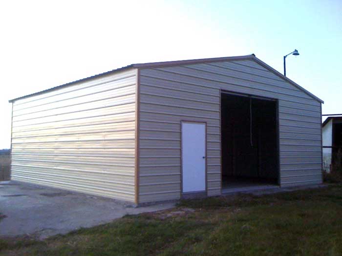 Metal Building with Porch