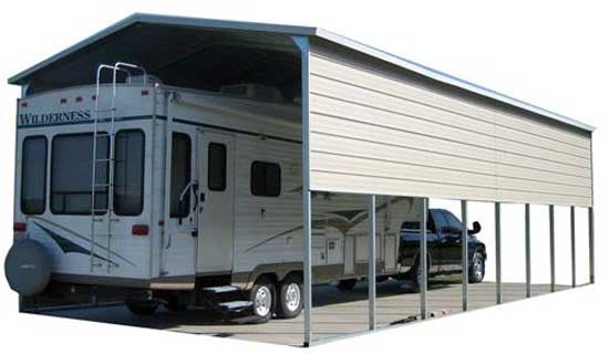 Metal RV cover canopy